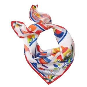 Kate Spade HOT SAUCE Colorful Bottle Print Scarf